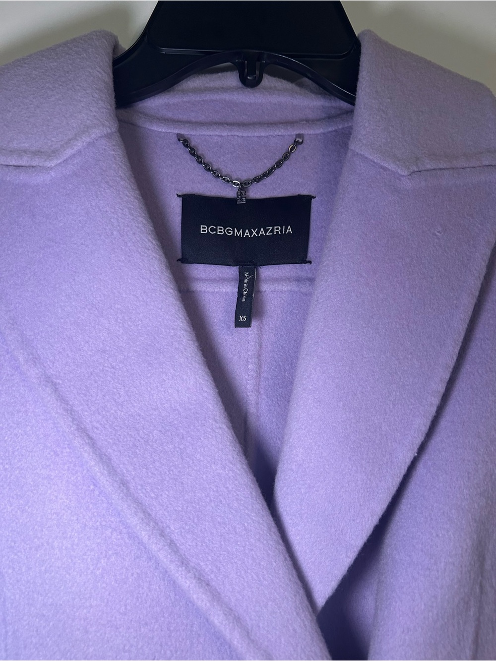 BCBGMaxAzria Lavender Long Wool-Blend Coat - Picture 4 of 8